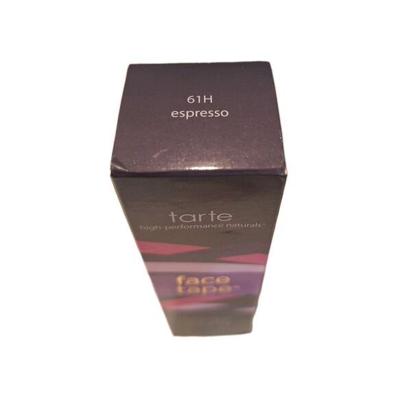 Tarte Face Tape Foundation Espresso 61H 1.01 Oz New In Box Double Duty Beauty - Picture 2 of 2